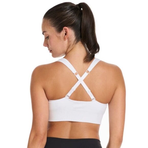 PUMA Sm 2 Pack Seamless Athletic Sports Bra Set Adjustable Cross Back Activewear - Picture 11 of 15